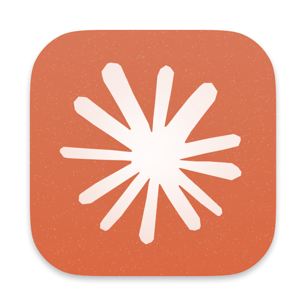The Claude app icon as it appears in Applications / the Start menu (illustration, not a screenshot).