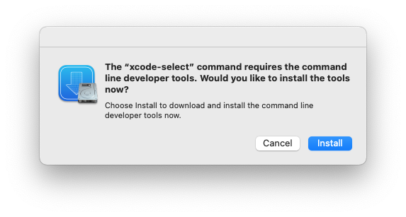 The Apple dialog: 'The 